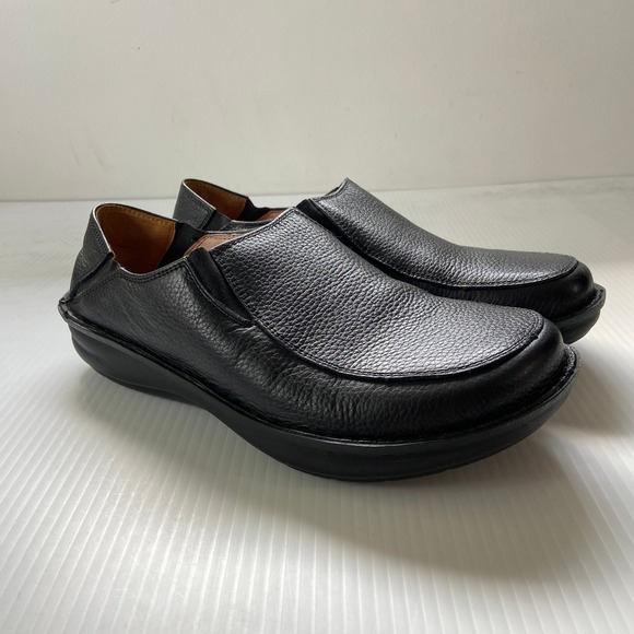 Alegria Schuster Black Leather Mens Casual Slip On Loafers Shoes EU 43 US 9.5 main image 10